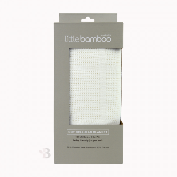 Bamboo Cellular Cot Blanket