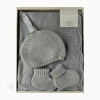 bamboo textured knit gift set