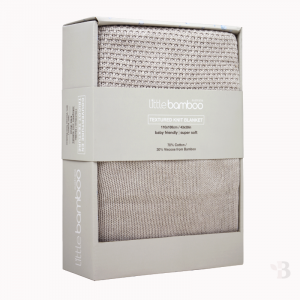 Bamboo Textured Knit Blanket - Natural