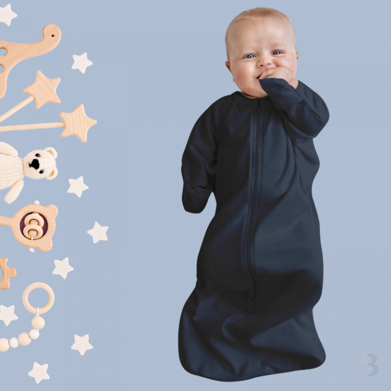 Bamboo Swaddle Bag Navy Baby Wrap Bamboo Baby & Kids