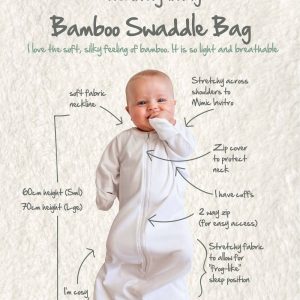 Bamboo Swaddle Bag - Warm Grey