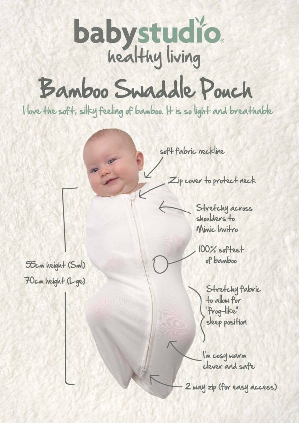 Bamboo Swaddle Pouch - Navy