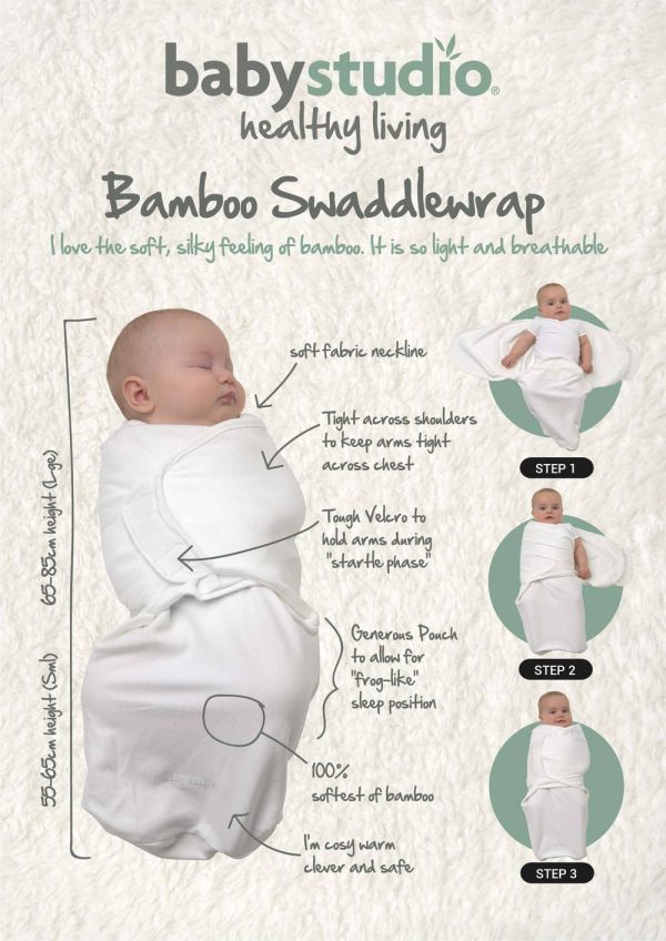 Bamboo Swaddle Wrap - Bright White