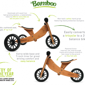 Bamboo Tiny Tots 2-in-1 Tricycle and Balance Bike
